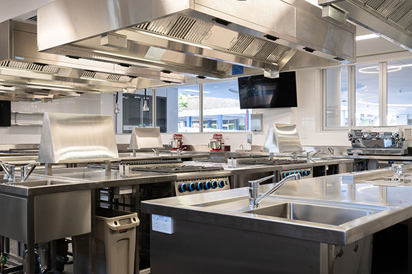 Hospitality students will benefit from commercial-grade cooking facilities.