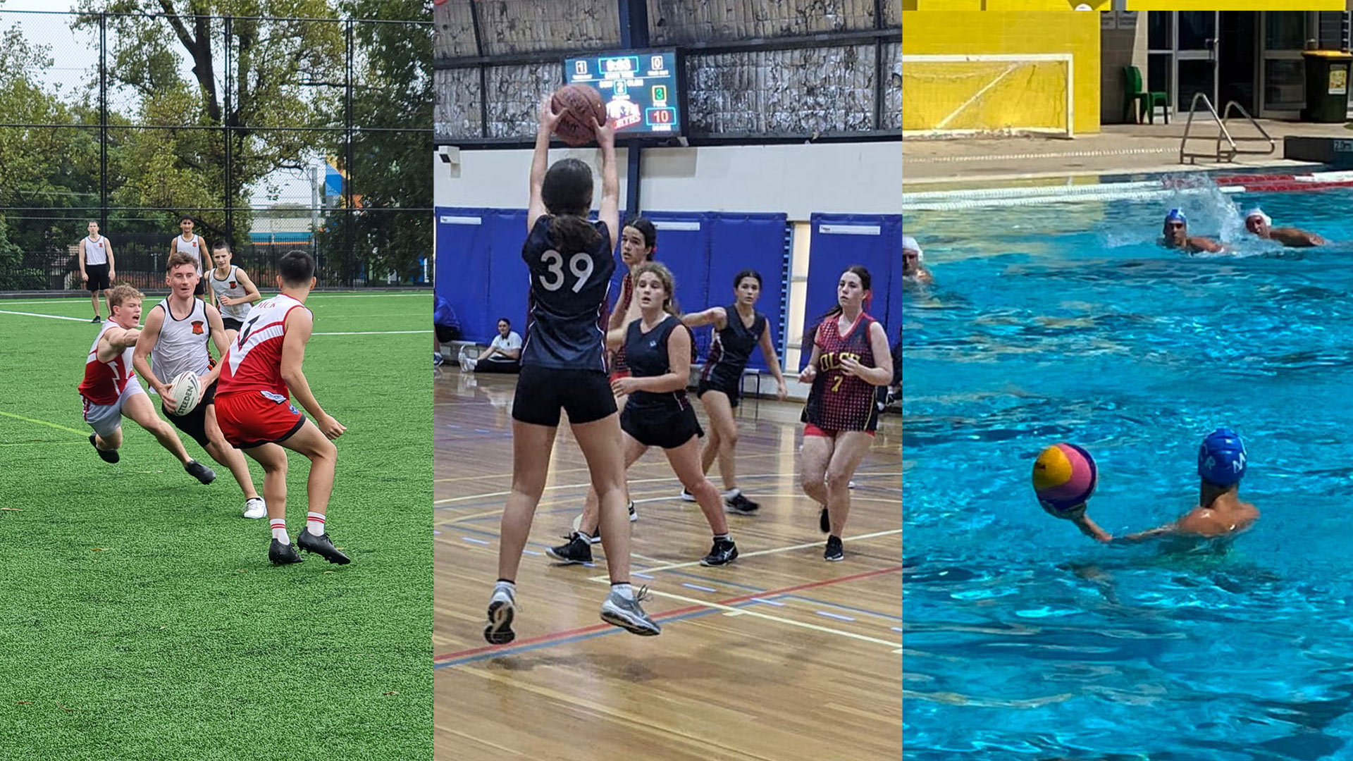 Touch Football, Basketball and Water Polo