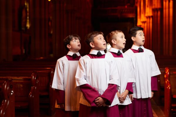 St Mary’s Cathedral Choir sings in the Cathedral nearly every day during school term