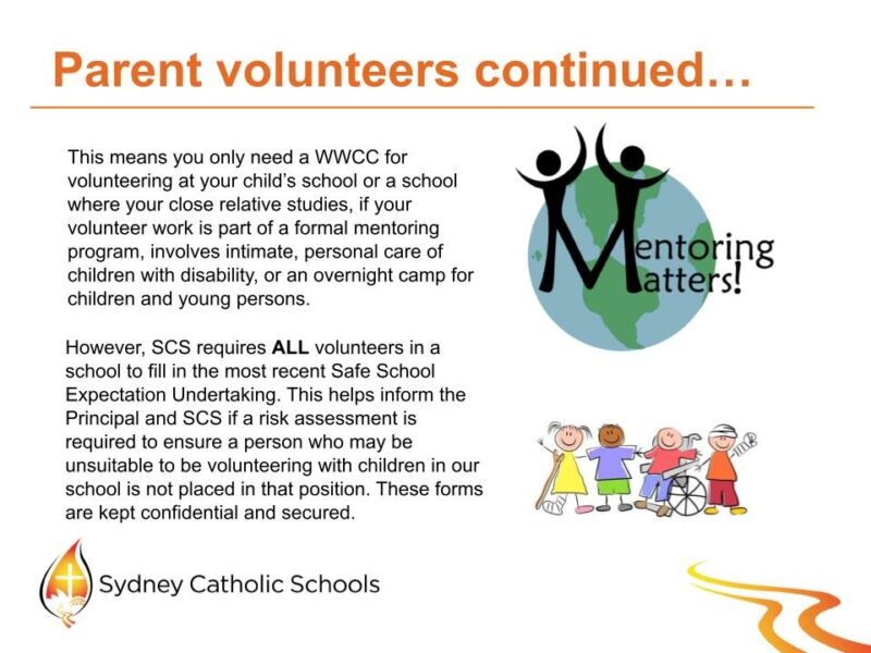 Volunteers Induction Sydney Catholic Schools