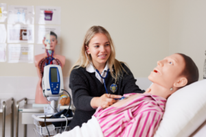 Macey Dangar is completing a Certificate III in Health Services Assistance (Assisting in nursing work in acute care) at Southern Cross Catholic College Burwood