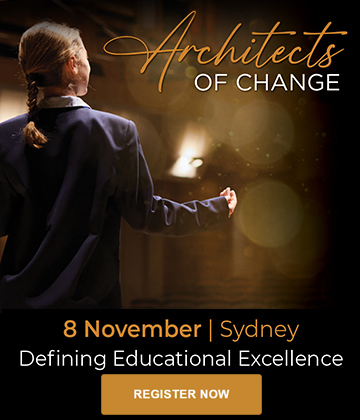 Architects of Change Defining Educational Excellence. 8 November, Sydney. Register now.