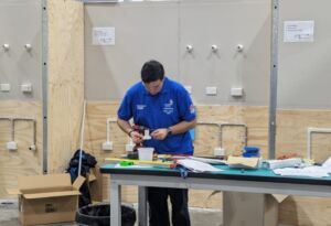 George from Saint Yon Trade Training Centre competing in Electrotechnology
