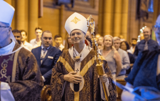 Photo of Catholic Archbishop of Sydney, Most Rev Anthony Fisher OP at St Mary's Cathedral