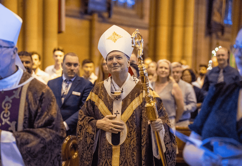 Photo of Catholic Archbishop of Sydney, Most Rev Anthony Fisher OP at St Mary's Cathedral