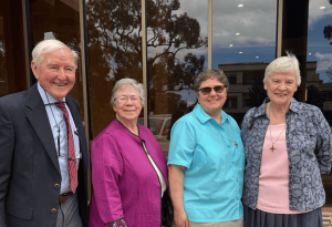 A photo showing members of The Sisters of St Joseph of Orange visiting Sydney Catholic Schools