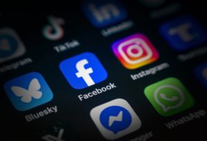 A photo of a graphic showing most commonly used social media platforms