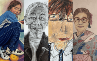 A photo showing a selection of outstanding submissions for this year's 2026 Portrait Prize